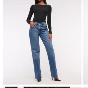 Abercrombie Curve Love Low Rise Baggy Jean